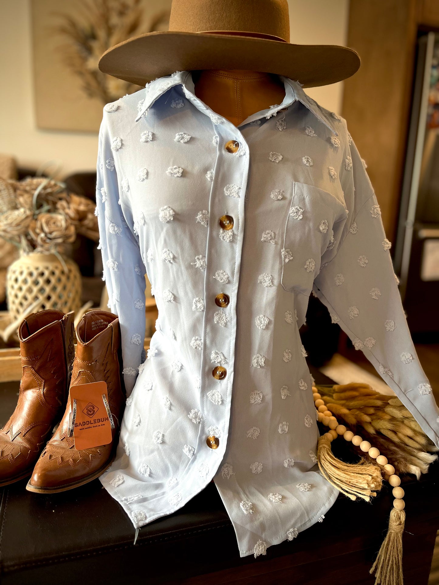 Saddlebum Chiffon Blouse