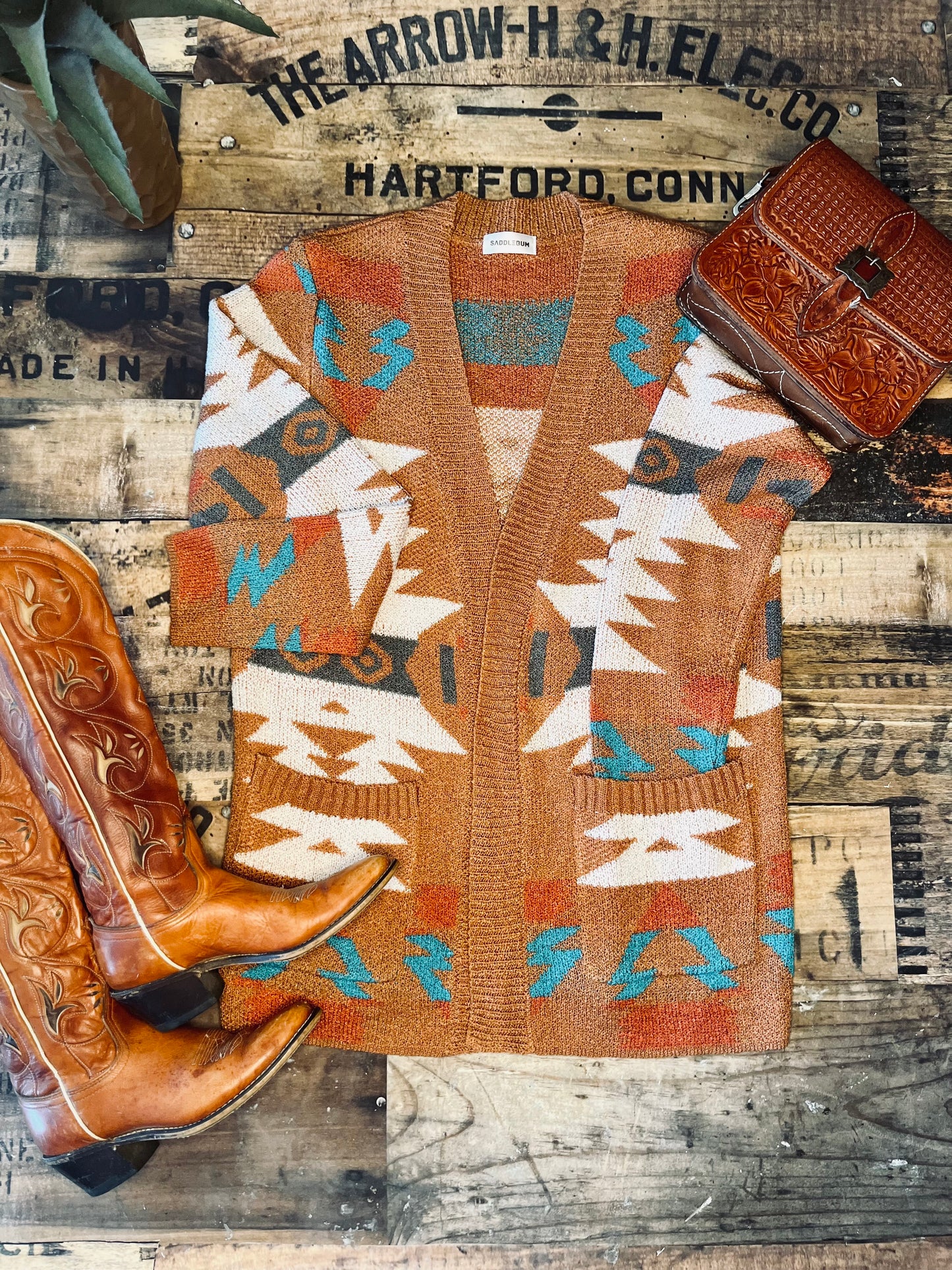 Saddlebum Aztec Cardigan