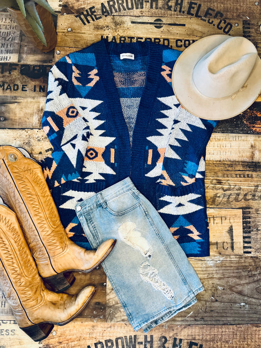 Saddlebum Aztec Cardigan