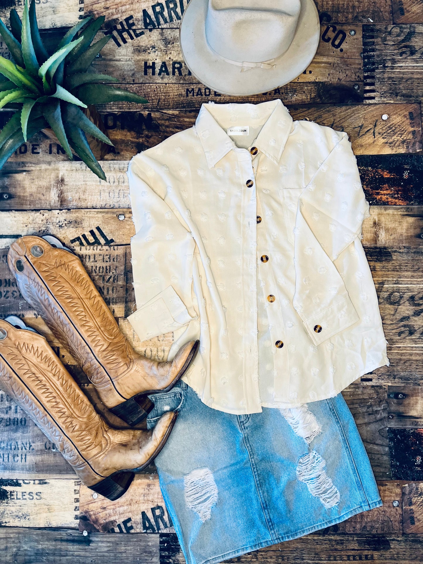 Saddlebum Chiffon Blouse